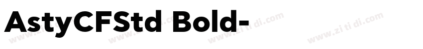 AstyCFStd Bold字体转换